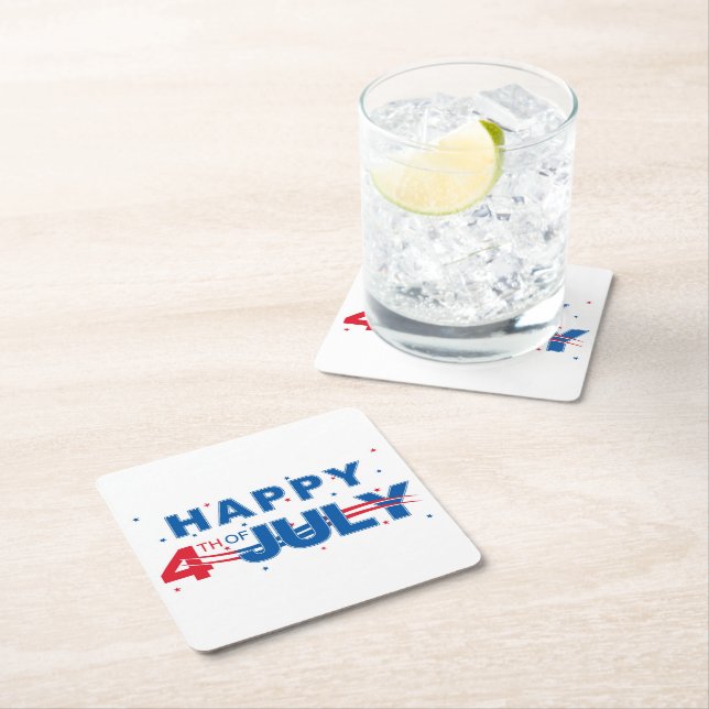 July 4th Paper Drink Coaster (Insitu)