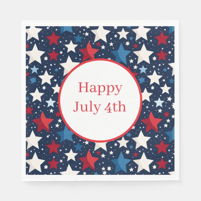 July 4th Paper Napkins (Front)