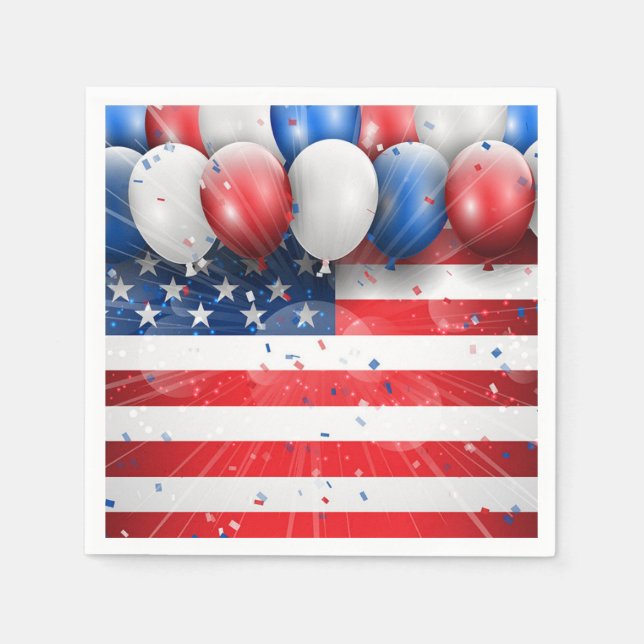 July 4th Paper Napkins (Front)