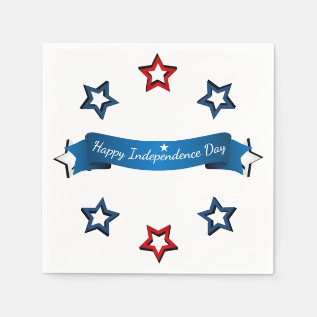 July 4th Paper Napkins (Front)