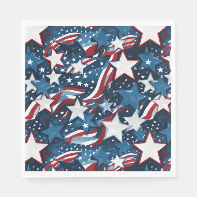 July 4th Paper Napkins (Front)