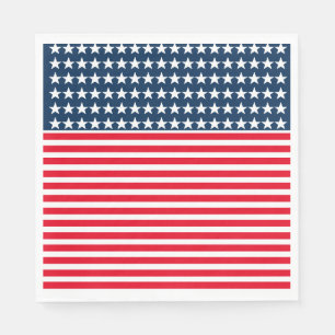 July 4th Paper Napkins-Stars & Stripes Napkin