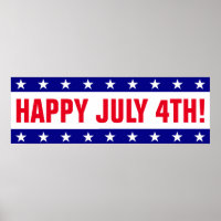 JULY 4th Party Banner
