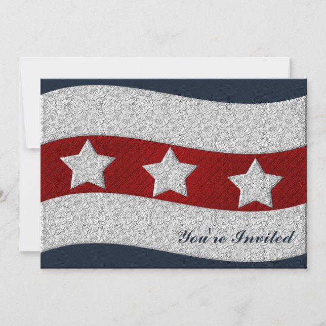 July 4th Party Invitation (Front)