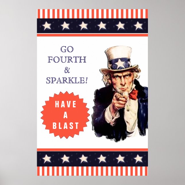 July 4th Party Poster (Front)