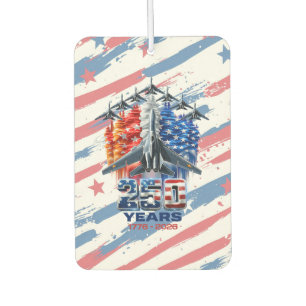 July 4th Patriotic 250 Year Birthday Car Air Freshener