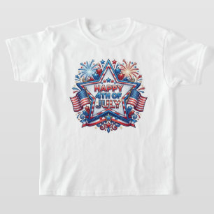 July 4th Patriotic 250 Year Birthday T-Shirt