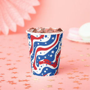 July 4th Patriotic Paper Cup