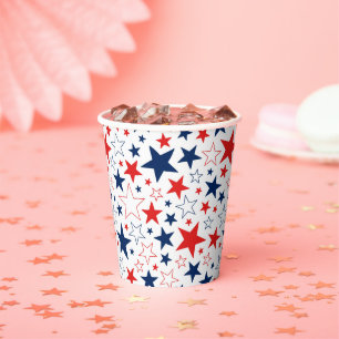 July 4th Patriotic Paper Cup