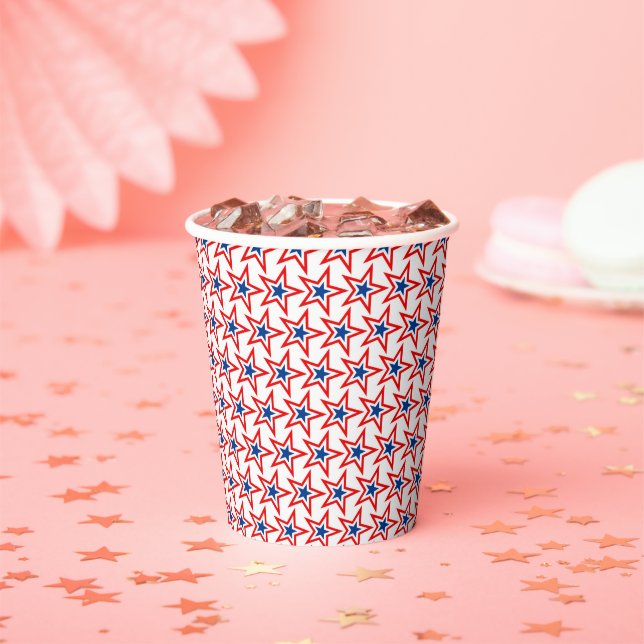 July 4th Patriotic Paper Cup (Insitu)