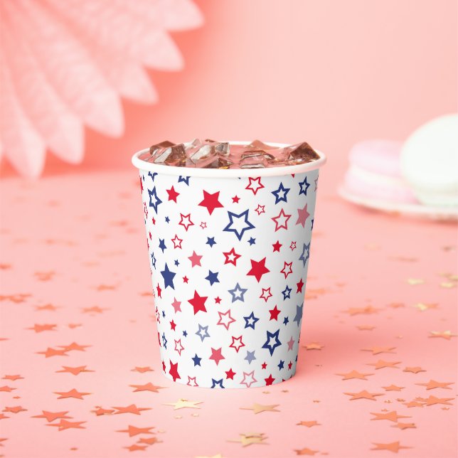 July 4th Patriotic Paper Cup (Insitu)