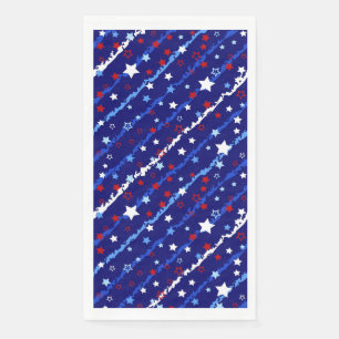 July 4th Patriotic Paper Guest Towel Napkin
