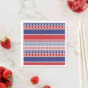 July 4th Patriotic Paper Napkin