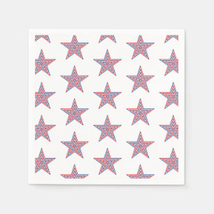 July 4th Patriotic Paper Napkins
