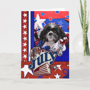 July 4th - Shih Tzu - Sadie Card