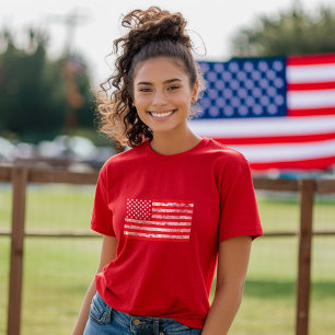 July 4th Stars And Stripes American Flag Women's T-Shirt
