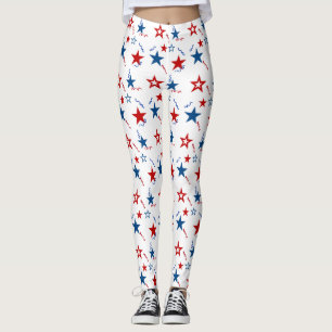 July 4th Stars Leggings