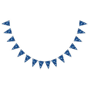 July 4th Stars on Blue Bunting
