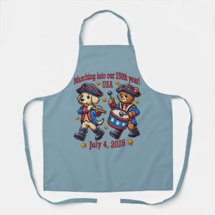 July 4th USA 250th Anniversary Semiquincentennial Apron