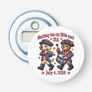 July 4th USA 250th Anniversary Semiquincentennial Bottle Opener