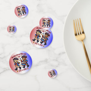 July 4th USA 250th Anniversary Semiquincentennial Confetti