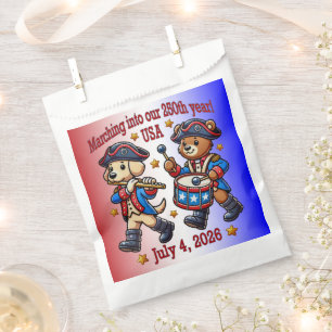 July 4th USA 250th Anniversary Semiquincentennial Favour Bags