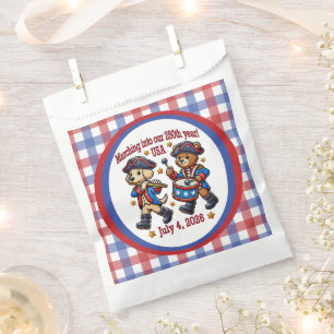 July 4th USA 250th Anniversary Semiquincentennial Favour Bags