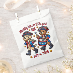 July 4th USA 250th Anniversary Semiquincentennial Favour Bags