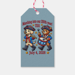 July 4th USA 250th Anniversary Semiquincentennial Gift Tags