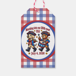 July 4th USA 250th Anniversary Semiquincentennial  Gift Tags