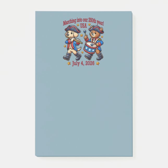 July 4th USA 250th Anniversary Semiquincentennial  Post-it Notes (Front)