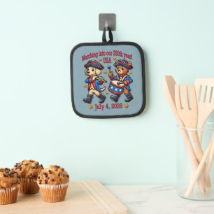 July 4th USA 250th Anniversary Semiquincentennial Pot Holder