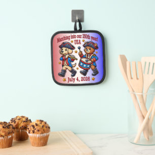 July 4th USA 250th Anniversary Semiquincentennial Pot Holder