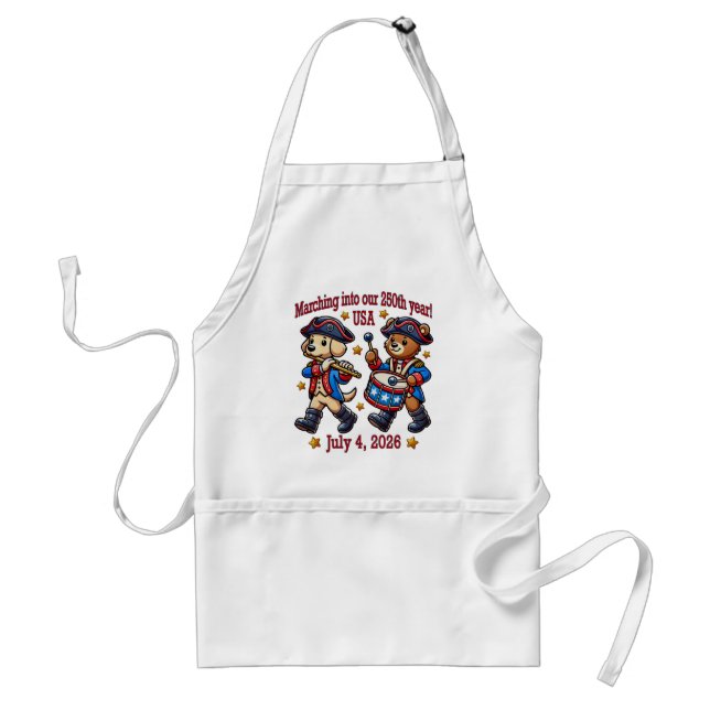 July 4th USA 250th Anniversary Semiquincentennial  Standard Apron (Front)