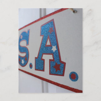 July 4th USA Bound Postcard