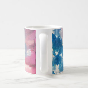 July 4th USA flag love digital abstract art Coffee Mug