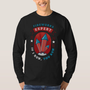 July 4th USA Independence Day Fireworks Expert Dad T-Shirt