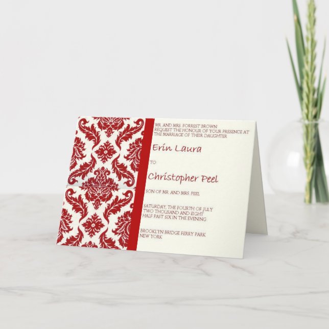 July 4th Wedding Invite (Front)