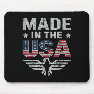 July 4th Women Men Patriontic American Flag Indepe Mouse Mat