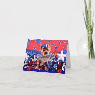 July 4th - Yorkie - Vinnie Card