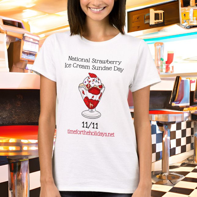 July 7th is National Strawberry Sundae Day T-Shirt (Creator Uploaded)