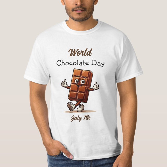 July 7th is World Chocolate Day T-Shirt (Front)