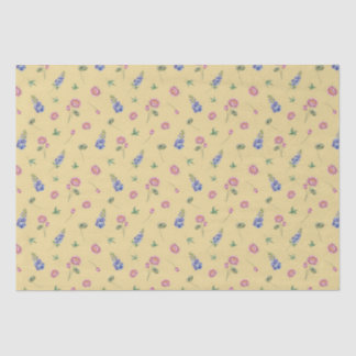 July Birth Month Flowers Larkspur Water Lily Tissue Paper