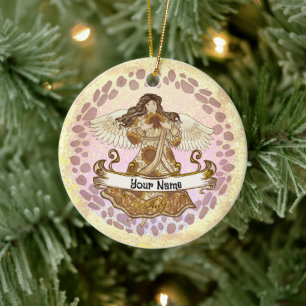 July Birthday Angel Ornament