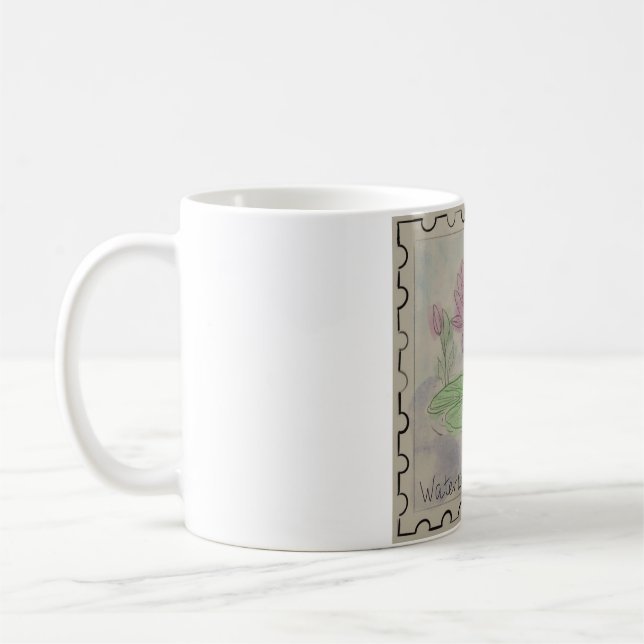 july birthflower coffee mug (Left)