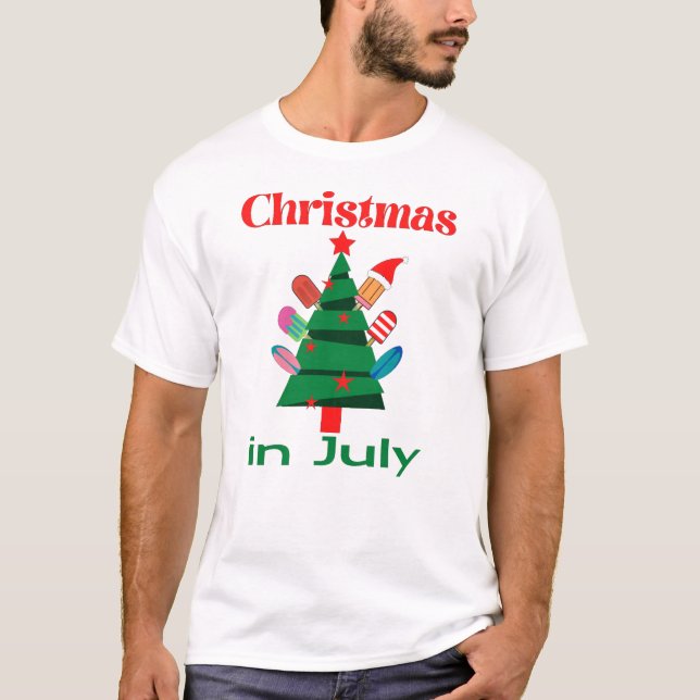 july christmas summer T-Shirt (Front)