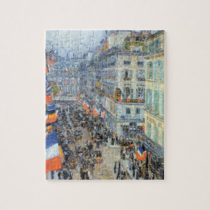 July Fourteenth, Rue Daunou by Childe Hassam Jigsaw Puzzle