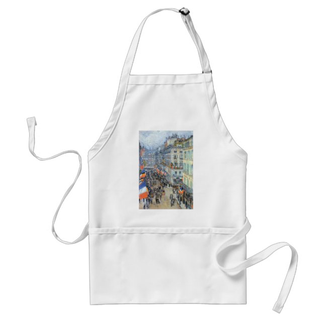 July Fourteenth, Rue Daunou by Childe Hassam Standard Apron (Front)