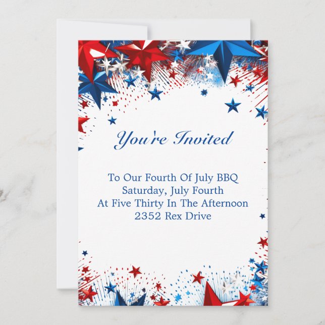 July Fourth Invitation (Front)