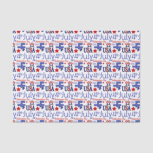 July Fourth Patriotic pattern prarty tissue Tissue Paper
